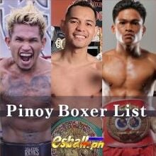 Listahan ng Pinoy Boxer ng Kasalukuyan...