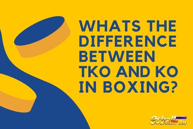 Whats the difference between TKO and KO in Boxing?