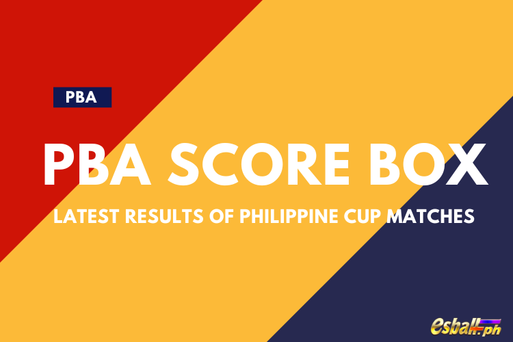 PBA Score Box, Pinakabagong Resulta ng mga laban sa Philippine Cup